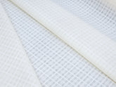 TRANSPERANT SKY YELLOW CHECKS PREMIUM MIX LINEN SHIRT FABRIC.